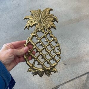 Colonial Williamsburg Vintage Brass Pinapple Trivet